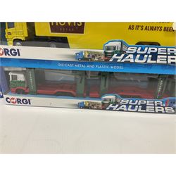 Corgi - sixteen 1:64 scale vehicles comprising ten Superhaulers; TY86650, TY86641, TY86661, TY86655, TY86652, TY87006, TY86605, TY87004, TY87002 and 59512; five Corgi Wheelz models comprising TY86636, TY86733, TY86815, TY87018, TY87019; with a further example from Saico 46601 (16)