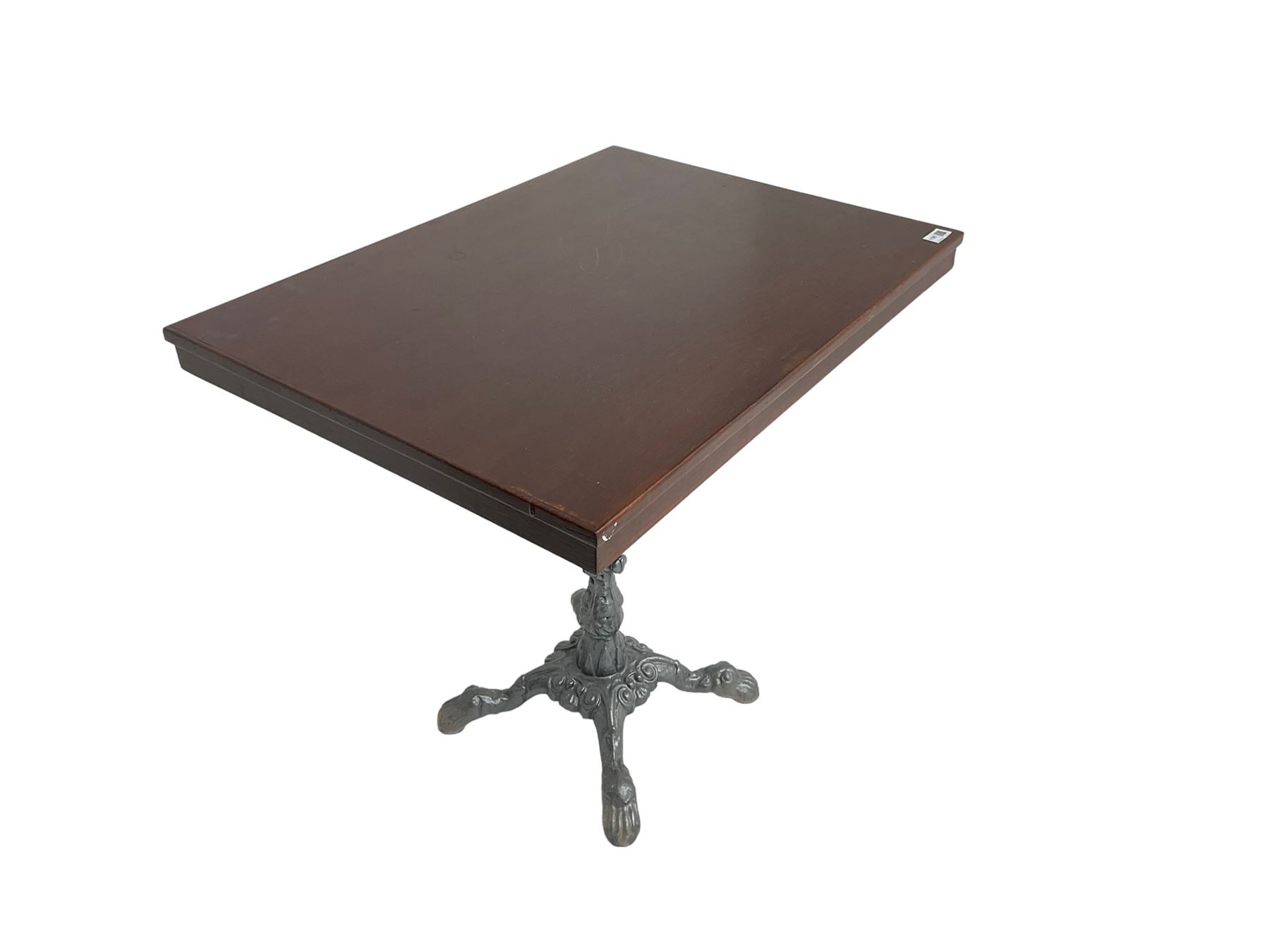 Cast iron rectangular pub table