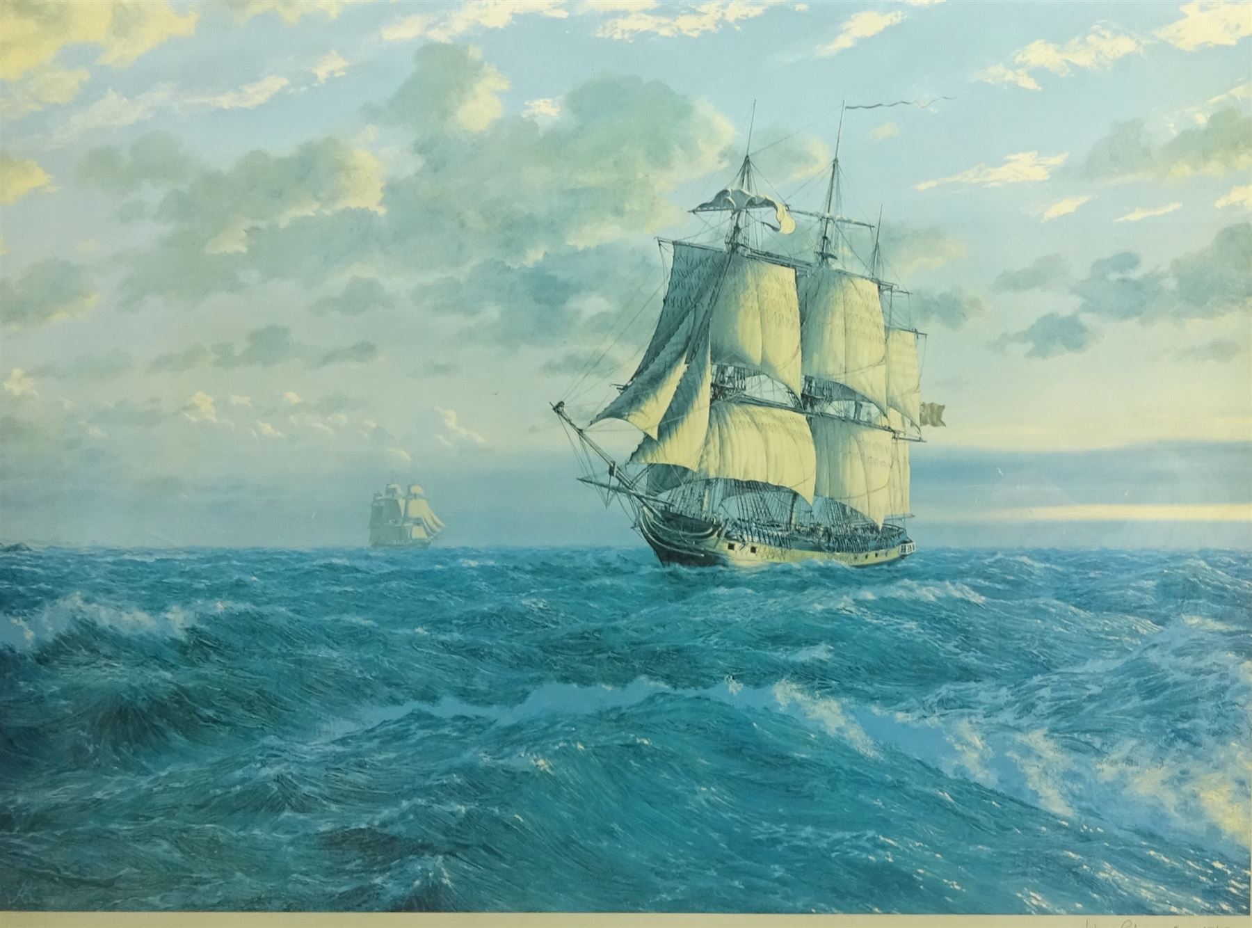 John Chancellor (British 1925-1984): 'Communications', limited edition colour print No.253/450 signed in pencil 54cm x 72cm