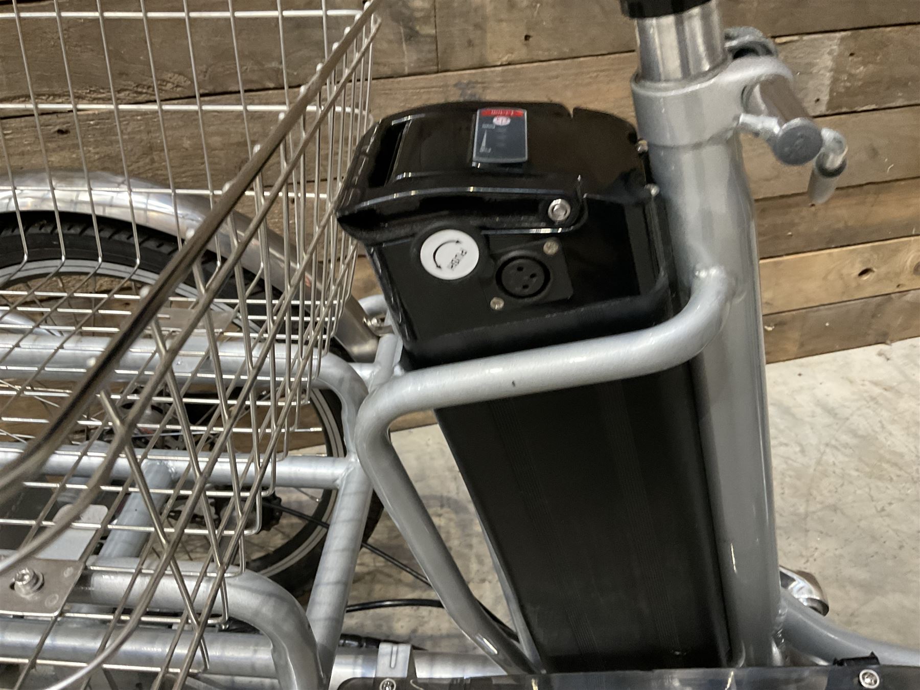 Alpine electric tilt trike - power assisted with throttle (no need to pedal), 15.5mph with 40 mile range, only 37 miles from new, silver finish, removable battery with charger, YoungDo gell seat with cover, £2749 new.