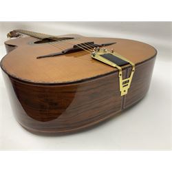 Spanish Gitano Manuel Rodriguez Maccaferri guitar, model no.EMC1; bears label; L98cm; in lightweight carrying case