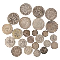 Approximately 180 grams of Great British pre-1920 silver coins