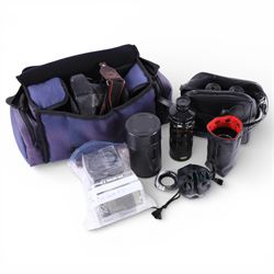 Pair of Tasco 10x50 binoculars, Pentax MV camera, four camera lenses and accessories