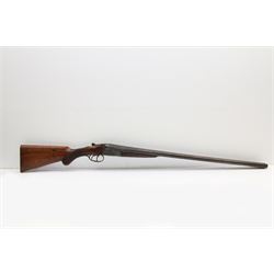 SHOTGUN CERTIFICATE REQUIRED - foreign 12-bore double trigger side by side double barrel shotgun serial no.1147 