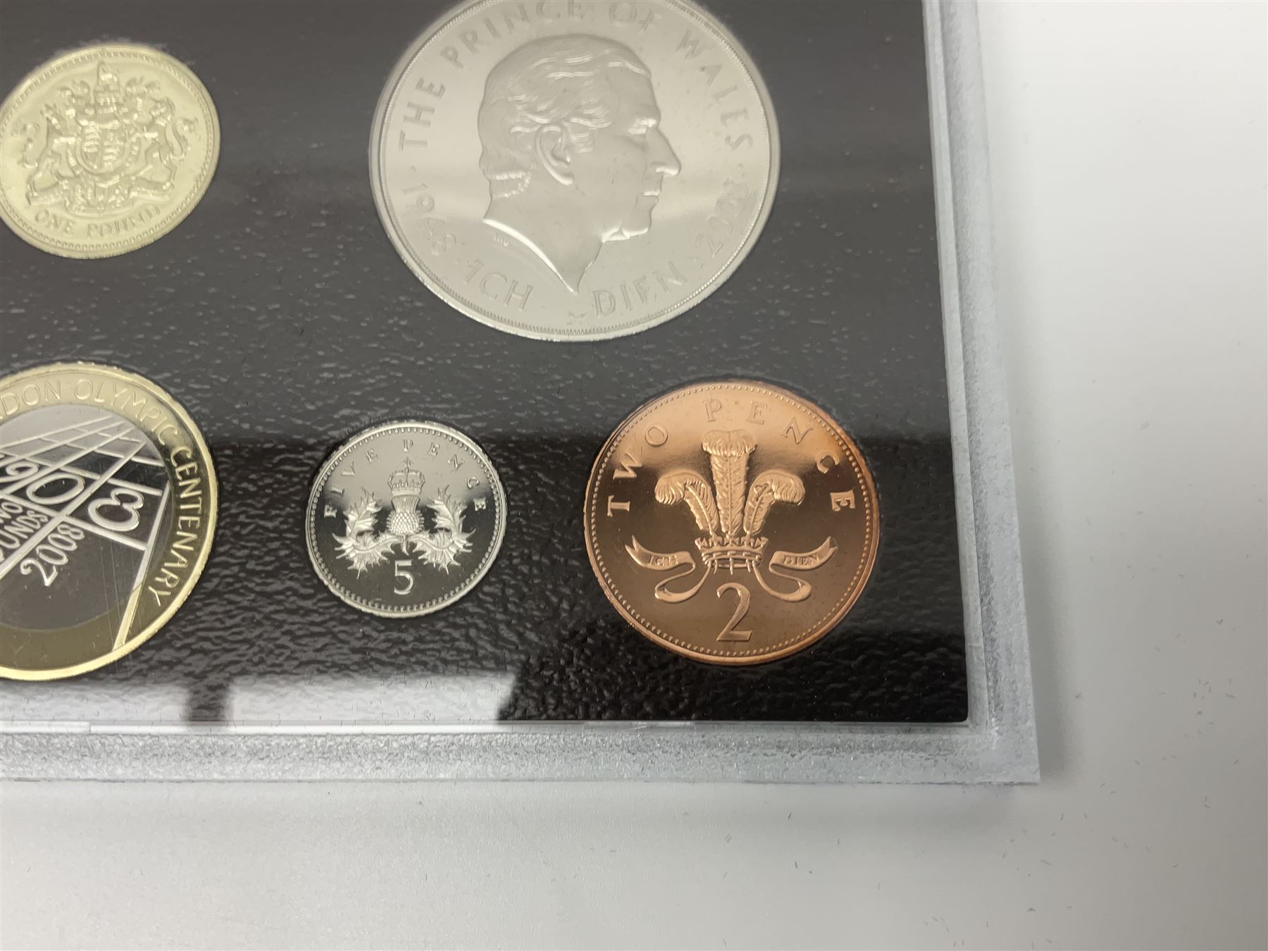 The Royal Mint United Kingdom 2008 executive proof coin set, boxed with certificate