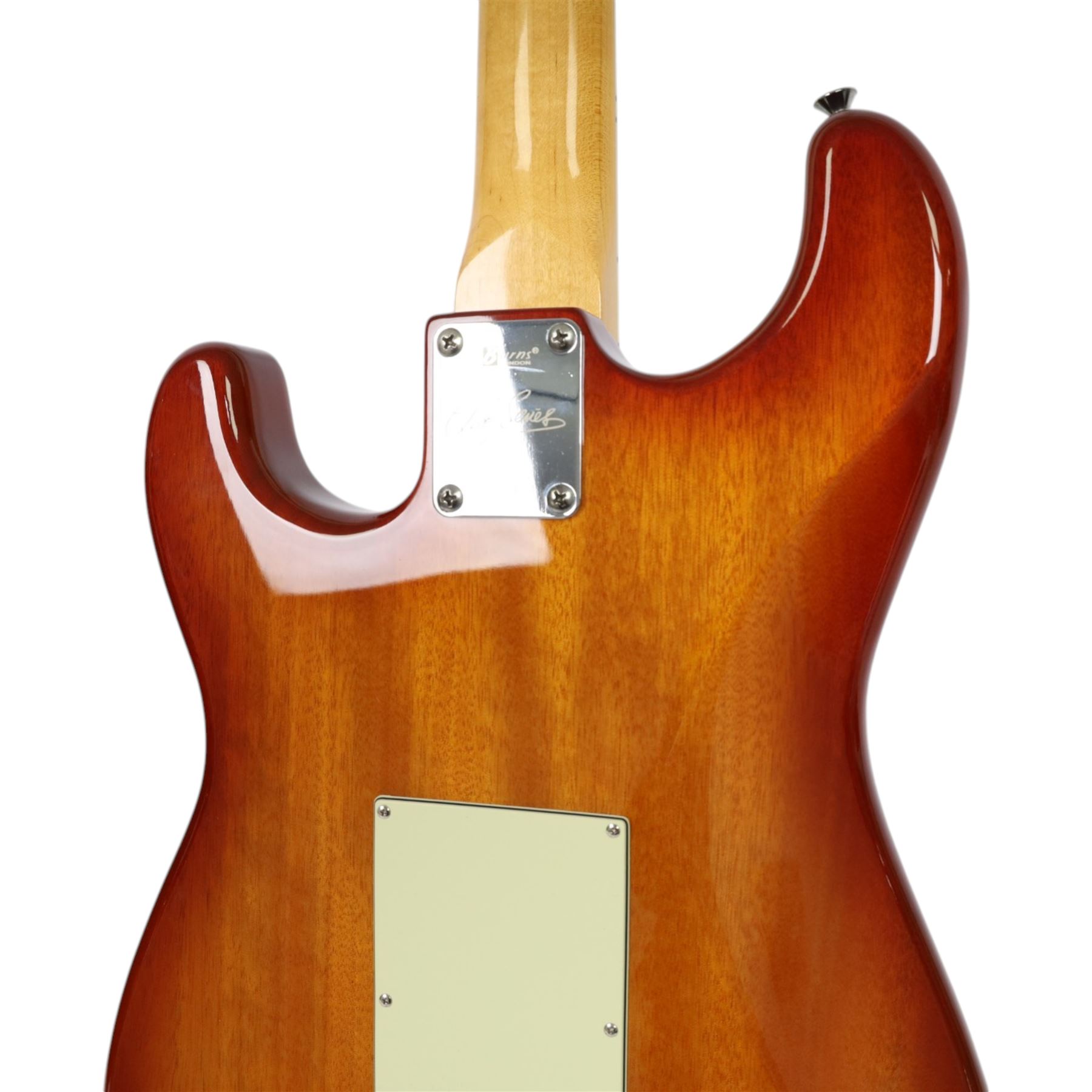Burns Club Series King Cobra electric guitar in amber burst finish, circa 2015 serial no. 15100493, guitar L101cm