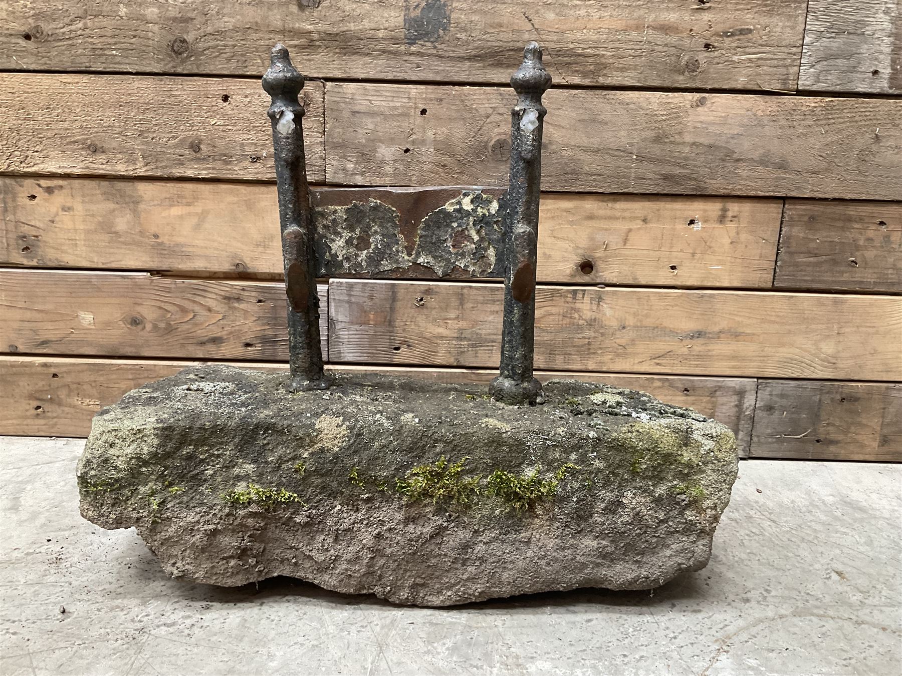 19th century cast iron boot scraper