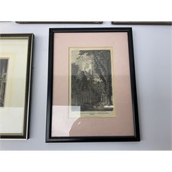 Reproduction print of Kew Gardens London news 1852, three 19th Century engravings of rievaulx abbey, kirkstall abbey and 'visit of the poor relations, three engravings of Walmgate bar, Micklegate bar and Bootham Bar, York (7)