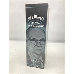 Jack Daniels, single barrel Tennessee whisky, 700ml, 45% vol, Jack Daniels, Tennessee whiskey master distiller series No.4, 700ml, 43% vol, and Courvoisier VSOP cognac, 70cl, 40% vol (3)