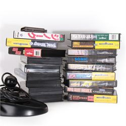 Eighteen Sega Mega Drive games, includin
