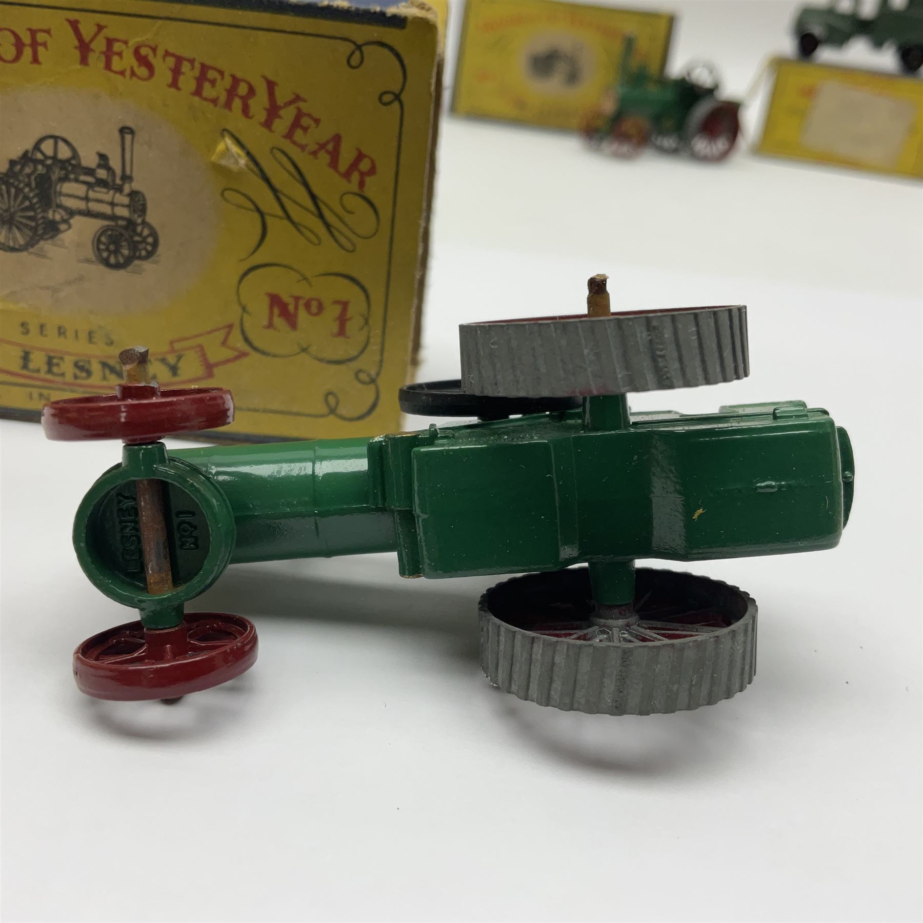 Moko Lesney - four Models of Yesteryear die-cast models comprising two 1925 Allchin Traction Engine no.1, Sentinel Steam Wagon no.4 and Fowler Showman’s Engine, all boxed; with two Matchbox 1-75 series models, Scammell Breakdown Truck no.64 and Austin MK 2 Radio Truck, both boxed (6)