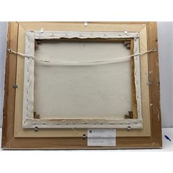 Laurence Dingley (British 1959-): 'Evening Light North Cornwall', oil on canvas signed 49cm x 60cm
