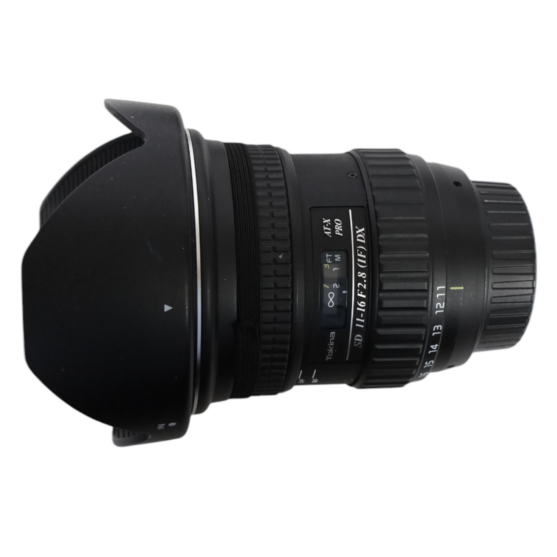 Three DSLR camera lenses, comprising Nikon Nikkor AF-S DX 35mm f/1.8G, boxed, Tokina AT-X Pro 11-16mm F28 Aspherical lens, boxed and Nikon Nikkor AF-S 16-80mm 1:2.8-4E ED lens and a 