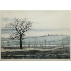George Guest (British 1935-): 'Monumental Landscape', limited edition lithograph pub. Christie's Contemporary Art signed, titled and numbered 96/200 in pencil with blindstamp 37cm x 48cm