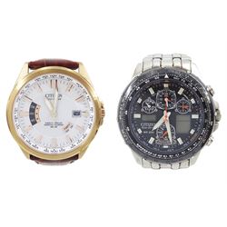 Citizen Eco-Drive Radio Controlled gentleman's stainless steel quartz wristwatch, on origi...