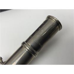 Lafleur three-piece flute, serial no.3357; in fitted carrying case