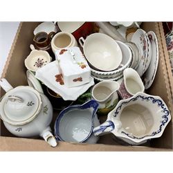 Quantity of ceramics to include Portmeirion, Coalport, Mason's ironstone, Special China tea and dinner wares, etc in four boxes