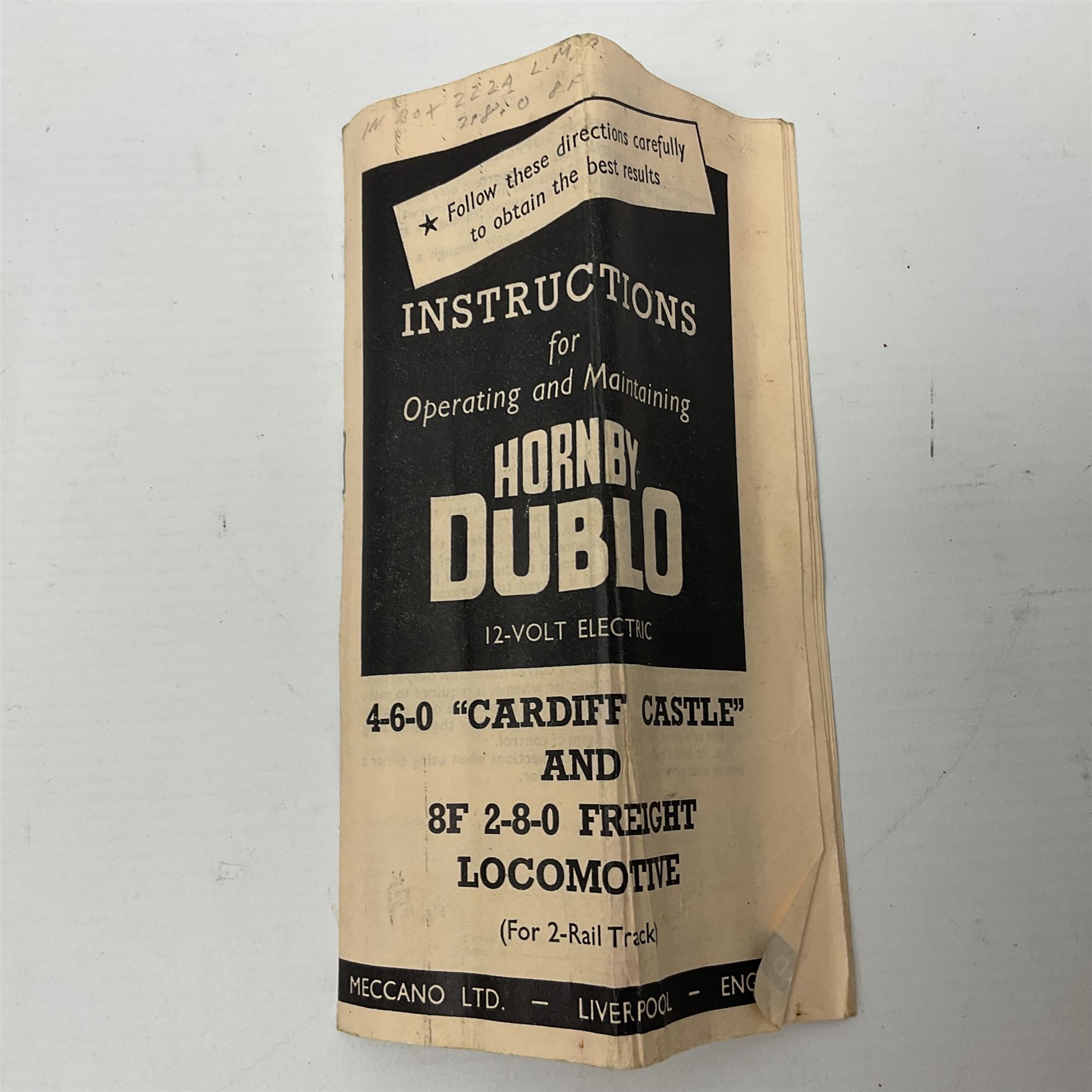 Hornby Dublo - 3-rail Class 8F 2-8-0 locomotive No.48094 in BR black with instructions; in original box