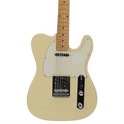 2004 Fender Telecaster electric guitar, with cream body, made in Corona California USA, L97cm