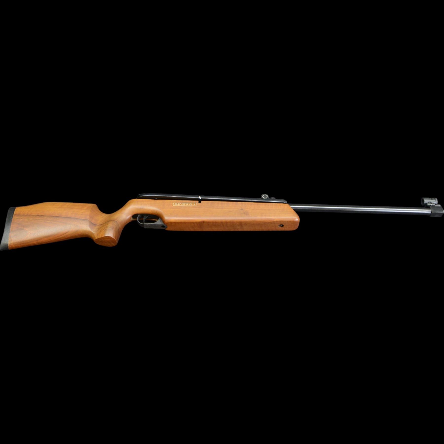 Webley Osprey .177 side-lever air rifle, 18 inch barrel with adjustable sights, serial number 4464, overall L109cm