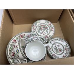 Indian tree tea wares, a quantity of diecast vehicles, glass vase and cover, Daler Rowney Easel in case and other collectables 