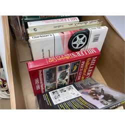 Collection of reference and books, to include Miller's Collectors Cars, Spring Guide, World Furniture, Miller's Collectables Price Guide, etc in one box
