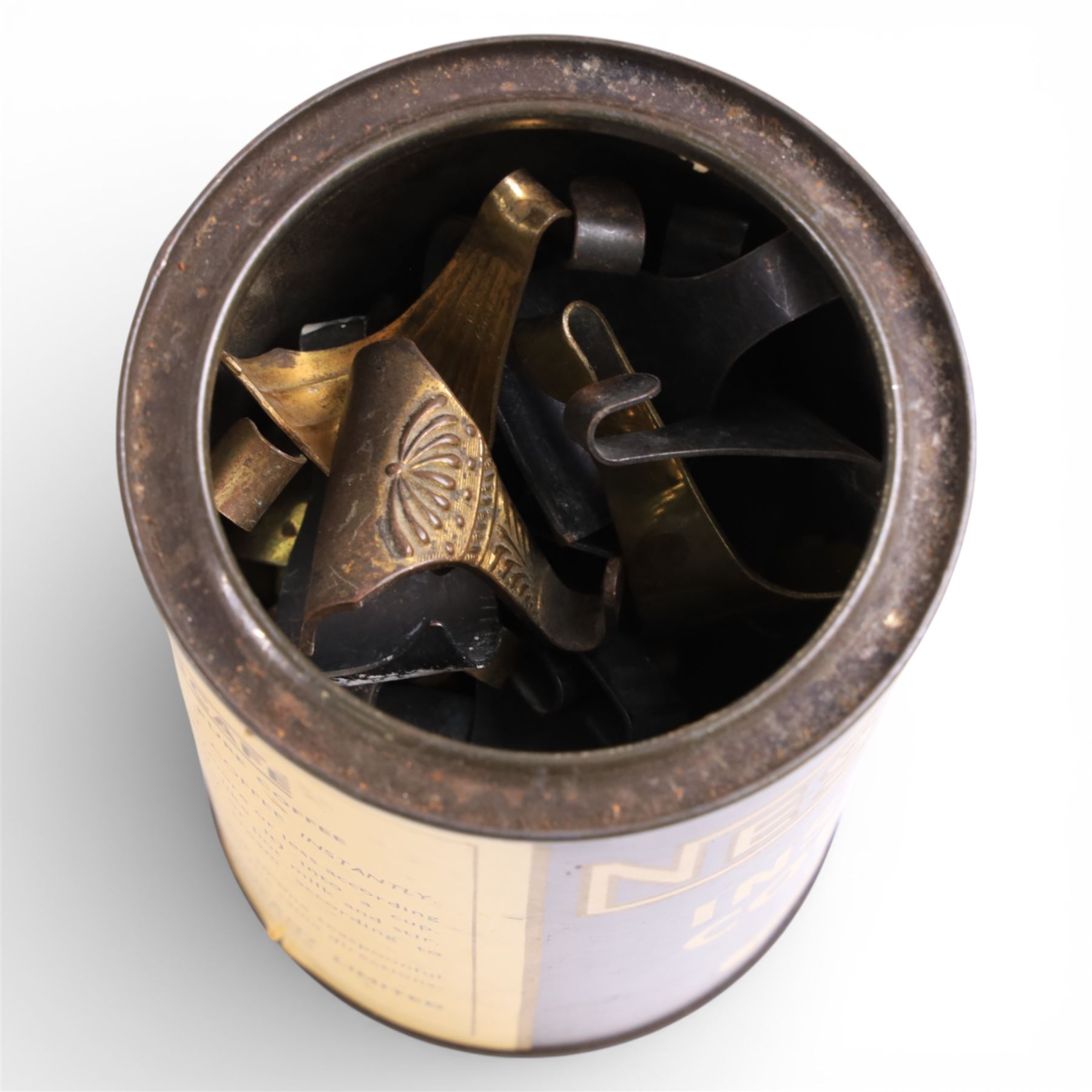 Victorian cast iron doorstop in the form of a ram; Victorian mahogany cutlery tray; Edwardian oak roller towel bracket 