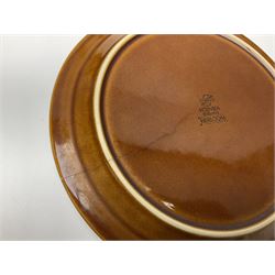 Hornsea Heirloom pattern coffee service for six, comprising of coffee pot, covered sucrier, milk jug, hot water jug, dessert plates, side plates, dinner plates, jug, salt and pepper shakers and serving platter 