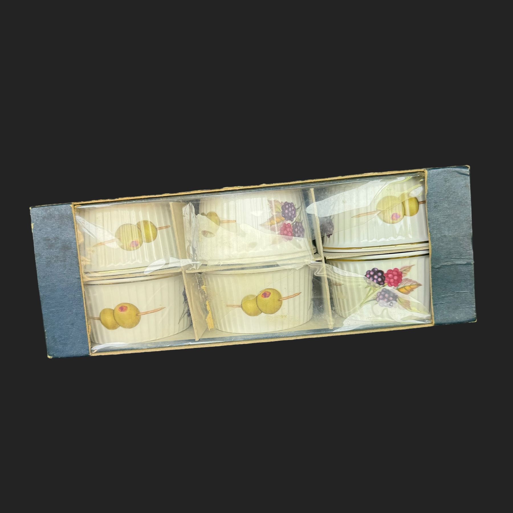 Royal Worcester Evesham pattern dinner wares, including covered serving dishes of various sizes, ramekins, jug etc