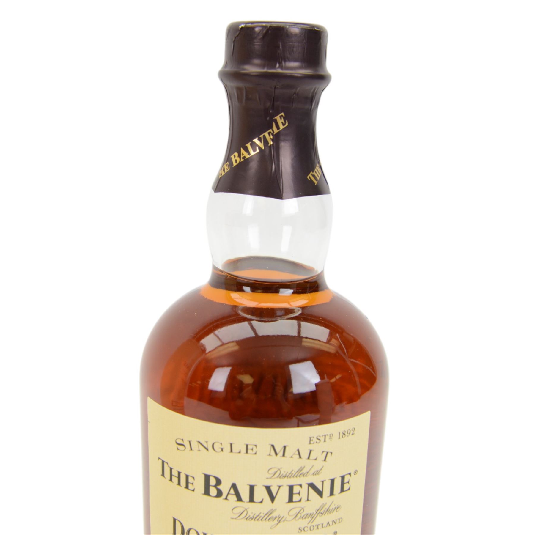 Longmorn, 15 year old, single Highland malt whisky 1 liter, 45% vol and Balvenie Doublewood 12 year old malt Scotch whisky, 70cl 40% vol, both in boxes 