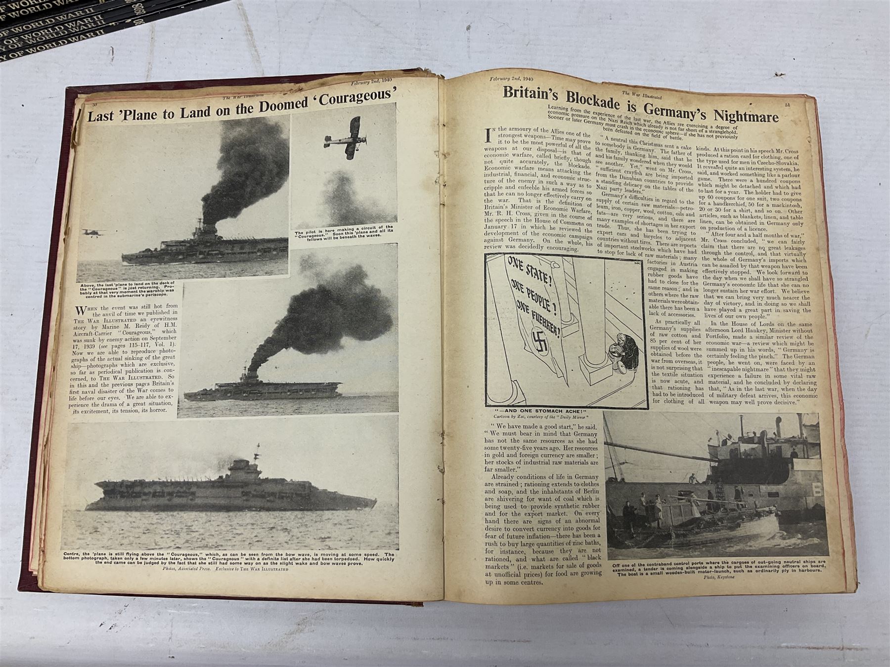 Three boxes of books, periodicals and DVDs of military interest with particular emphasis on WW2 including The History of World War Two in thirty original parts by Orbis, The D-Day Experience by Richard Holmes, The World War Two Databook, The World at War, Special Forces etc