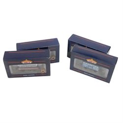 Twenty Bachmann 00 gauge plank wagons, including 37106 7 Plank Wagon 'Royal Leamington Spa' and 37126 8 Plank End Door Wagon 'Izal' examples, all boxed