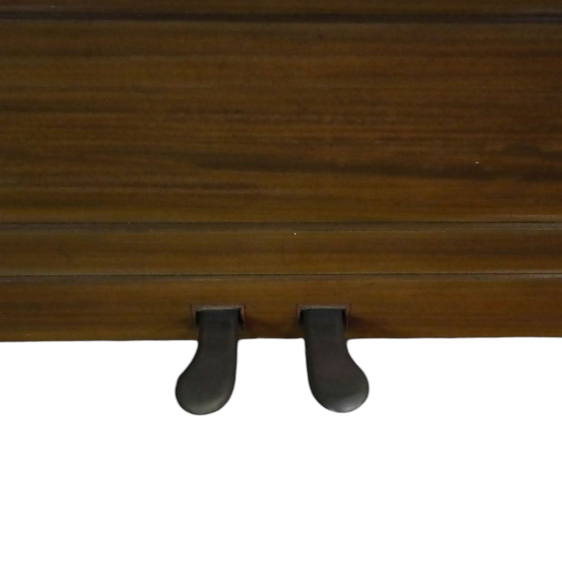 Edwardian C. Bechstein mahogany cased upright piano, with ivory keys and two pedals, manufactured expressly for J Dunnill Wakefield, serial no. , H123cm, W150cm