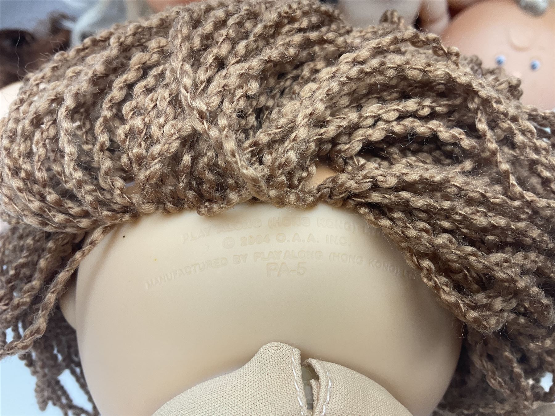 Plush covered soft toy of a swimming duck with squeeze type musical action L17cm; and collection of ten Cabbage Patch type dolls by various makers including Mattel, Hasbro, Appalachian Artworks, Migliorati etc