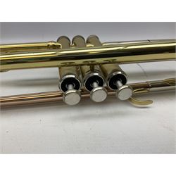 John Packer brass trumpet, lacking mouthpiece