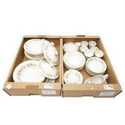 Royal Doulton Clairmont pattern tea and dinner wares, in two boxes