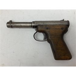Webley Hurricane .22 air pistol with over lever action and thumb safety L27cm; Webley Premier .22 air pistol with over lever action No.816; part Diana model 2 air pistol; and quantity of .22 pellets in three tins
