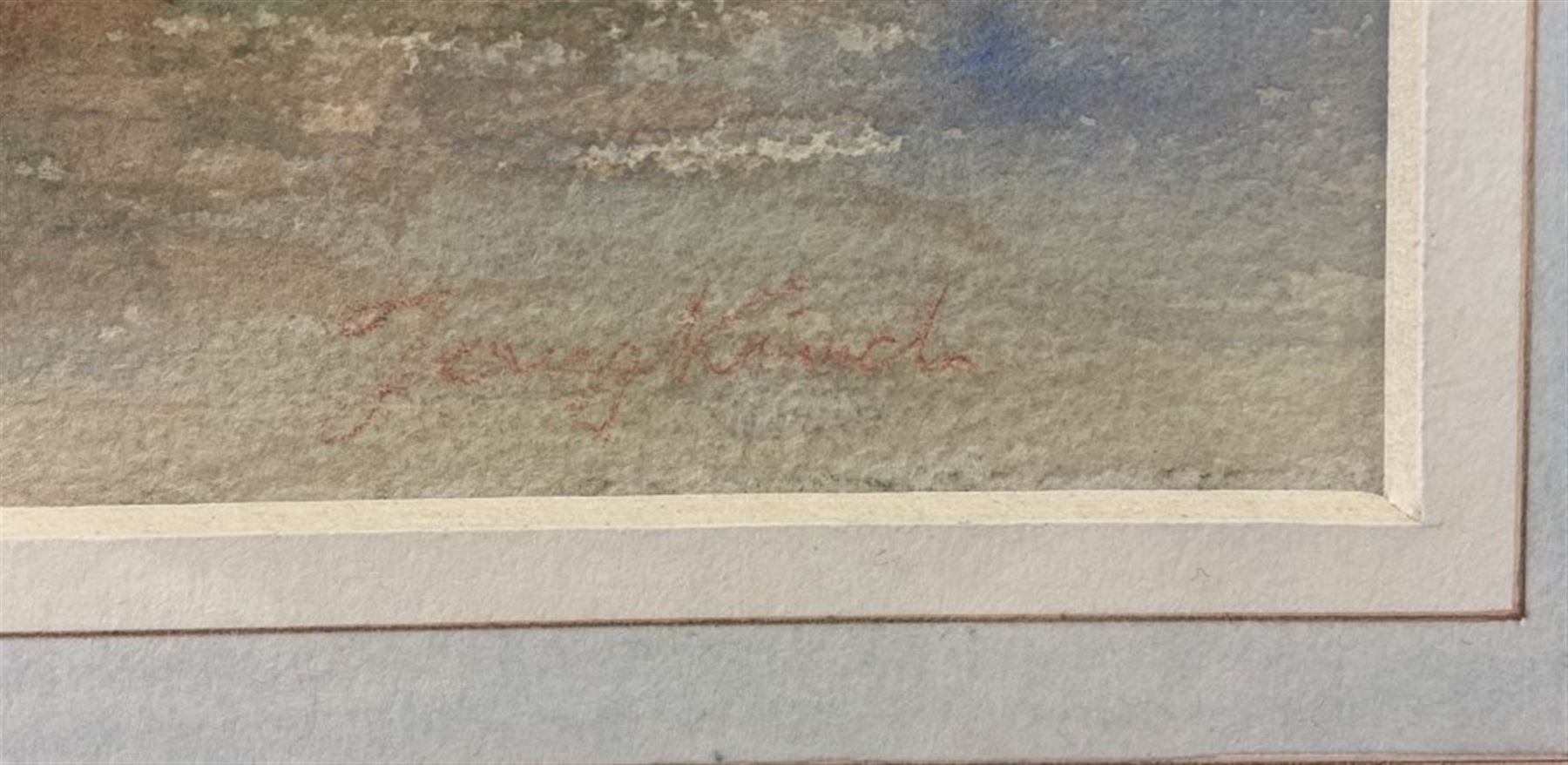 Johan Barthold Jongkind (Dutch 1819-1891): Unloading on the Shore 'Antwerp', watercolour signed, inscribed verso 20cm x 26.5cm