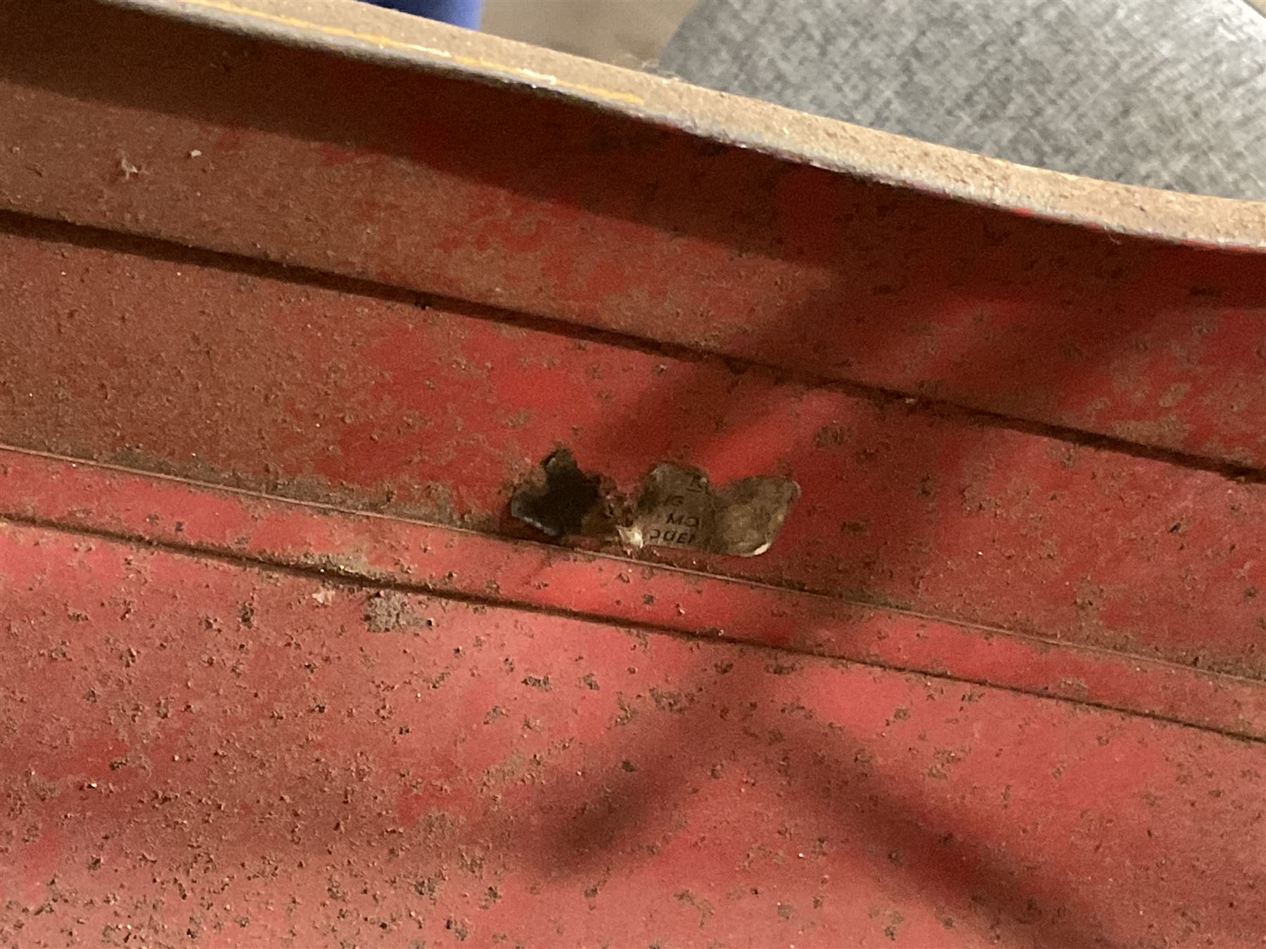 Tri-ang pressed steel Grand Prix Vanwall child’s pedal racing car, English 1960s, finished in red with racing No.3, original white plastic steering wheel, metal bucket seat, bonnet air intake, chrome plated side exhaust, chrome spoked wheels with chrome plated spinners, black solid rubber tyres L121cm W53cm H46cm)