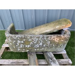 19th century D shaped trough - THIS LOT IS TO BE COLLECTED BY APPOINTMENT FROM DUGGLEBY STORAGE, GREAT HILL, EASTFIELD, SCARBOROUGH, YO11 3TX