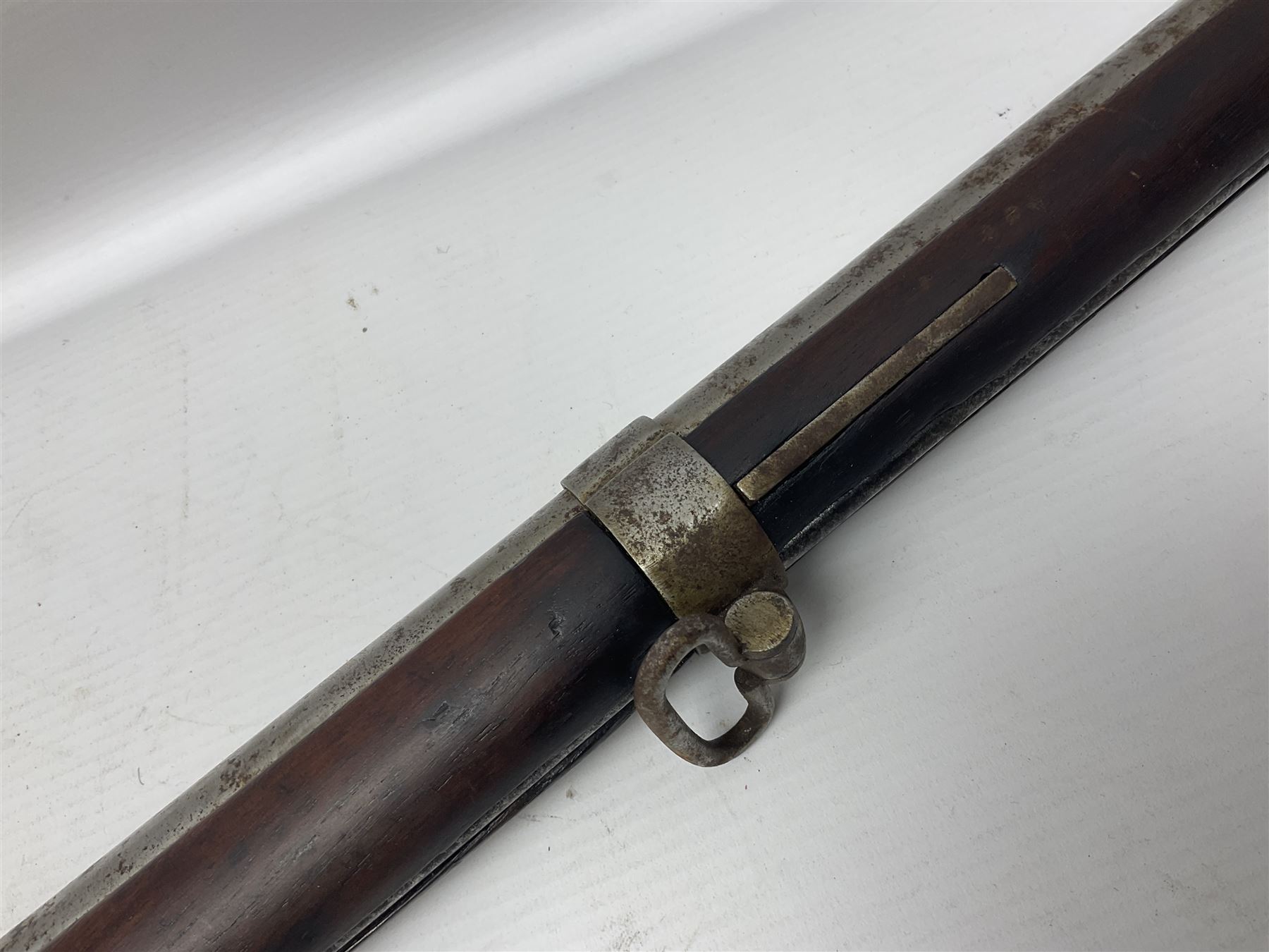 Early 19th century M.T. Wickham of Philadelphia flintlock musket, approximately .700 cal., the 104cm(41