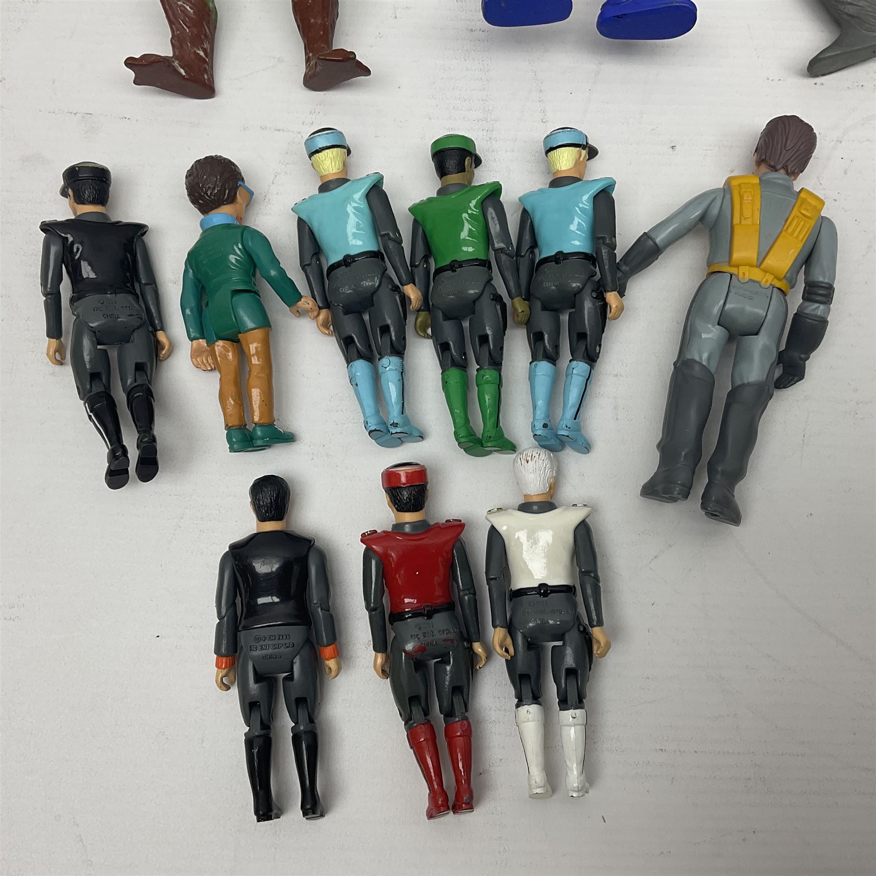 Collection of 80s-00s collectable figures from Lord of the Rings, Masters of the Universe, Thunderbirds etc