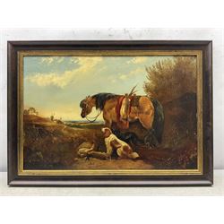 James Charles Morris (British fl.1851-1863): Pony and Spaniels with the Day's Bag, oil on canvas signed 40cm x 61cm 
Provenance: private collection, purchased David Duggleby Ltd 
14th September 2015 Lot 167
