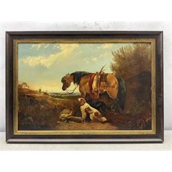 James Charles Morris (British fl.1851-1863): Pony and Spaniels with the Day's Bag, oil on canvas signed 40cm x 61cm 
Provenance: private collection, purchased David Duggleby Ltd 
14th September 2015 Lot 167
