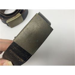 Four East German Youth Organisation belts with buckles (4)