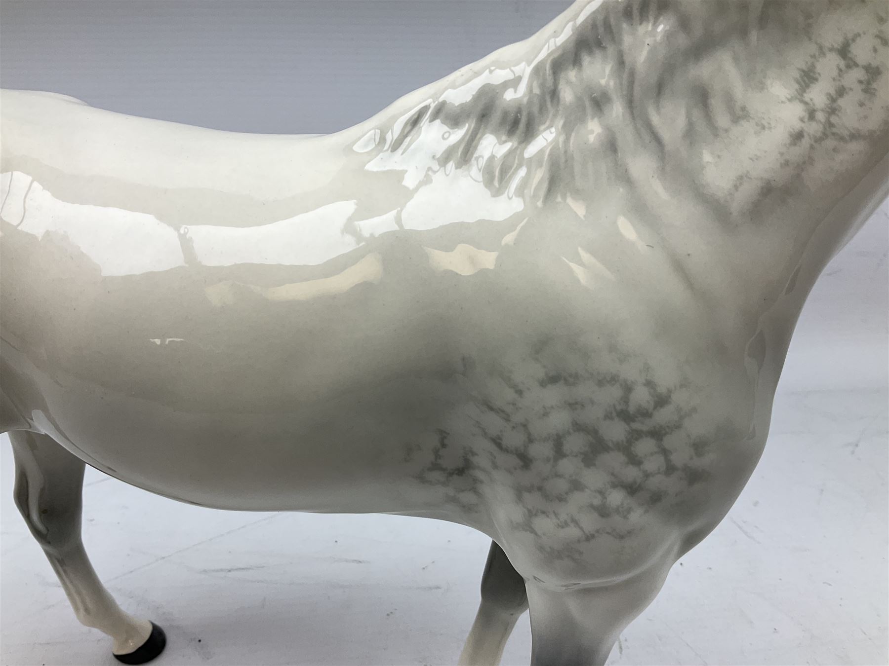 Beswick Large Hunter in grey no. 1734, printed mark beneath, H30cm