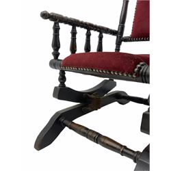 Late 19th century child's American rocking chair