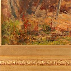 Owen Bowen (Staithes Group 1873-1967): Building a Hayrick, oil on canvas signed and dated 1900, 28cm x 45cm 
Provenance: private collection, purchased Tennants Auctioneers 22nd May 2021 Lot 226