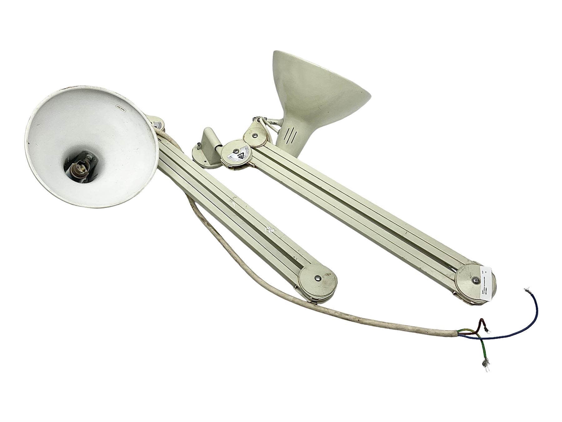 Pair cantilever wall mounted lamps 