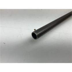 Canadian Cooey Model 84 .410 single barrel shotgun, the 66cm barrel with top lever opening and reduced walnut stock No.60692 L102cm overall SHOTGUN LICENCE REQUIRED